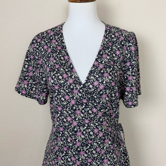 Marine Layer Emlyn Midi Dress in Floral Block Print - Picture 6 of 14